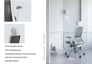 Cadeira de Escritório Ergonômica Executiva de Luxo Premium por Atacado com Design Moderno de Elevação e Malha Giratória para Fábrica de Móveis Comerciais - Product Image 2