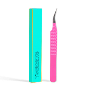 Pinzas Profesionales para Pestañas Color Rosa Intenso, Herramientas Personalizables para Extensión de Pestañas, Suministros para Salón, Pinzas para Extensión de Pestañas con Agarre de Diamante - Product Image 4