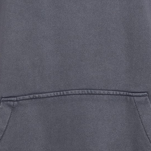 Sweat-shirt à capuche lourd personnalisé pour homme, surdimensionné, délavé, vintage, délavé à l'acide, basique, en coton mélangé - Product Image 5