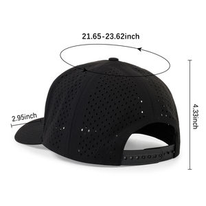 Custom 6 Panel Embroidered Patch logo Solid <b>Waterproof</b> Laser Cut Hole Perforated <b>Hat</b> Sports Mesh Trucker <b>Hat</b> 2025 - Product Image 5