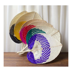 Éventail décoratif en bambou fait à la main, ventilateur traditionnel en bambou du Vietnam, décor d'art mural de maison bohème pour une ambiance naturelle - Product Image 3