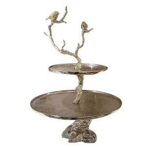 Soporte redondo de 3 niveles para pasteles, molde de resina epoxi de Metal de aluminio chapado en oro de lujo, herramientas de pastel de lujo hechas a mano - Product Image 6