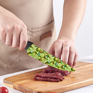 Juego de Cuchillos de Chef de Cerámica Premium, 9 Piezas, Mango de Plástico, Revestimiento Antiadherente, para Aventuras al Aire Libre, Precio de Fábrica - Product Image 5