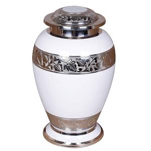 Premium Quality Brass Mother of Pearl Cremation <b>Urns</b> for Human Ashes Adult Handmade Metal <b>Urn</b> Golden Shining Brass Metal <b>Urn</b> - Product Image 4