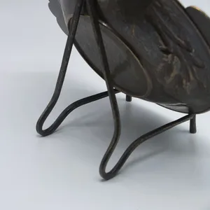 Étagère de rangement noire élégante en acier enduit de poudre parfaite pour la présentation de table élégante et la suspension de plaques Ensemble de deux - Product Image 6