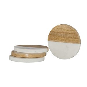 Fournisseur en gros de dessous-de-verre personnalisés, artisanat rond de style campagnard, écologiques, réutilisables, faits à la main, tapis et coussinets avec logo personnalisé - Product Image 1