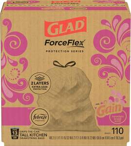 Bolsas de Basura Glad ForceFlex para Cocina, 13 Galones, Aroma Gain Moonlight Breeze, 110 Unidades, Paquete Puede Variar - Product Image 2