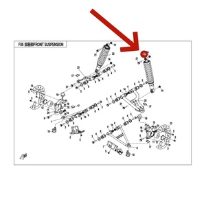 <strong>600</strong> CF500 CF600 CF625 X500 X600 Front Shock Absorber 9010-050600-10001 for CF Moto ATV <strong>Parts</strong> and Accessories - Product Image 2