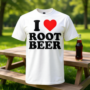 Camiseta I Love Root Beer, camiseta gráfica blanca para hombre - Product Image 3