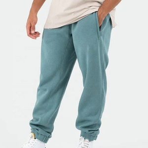 Pantalones de chándal de algodón de gran tamaño con logotipo personalizado para hombre - Product Image 4