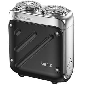 Rasoir électrique portable pour homme, double lame, moteur rapide, étanche, étui de transport, longue durée de vie de la batterie, alimentation USB, couleur noire - Product Image 2