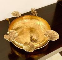 Moderna y Lujosa Urli Decorativa de Latón y Cobre para Flores Flotantes, Centro de Mesa, Decoración para el Hogar y Bodas, Decoración Personalizable