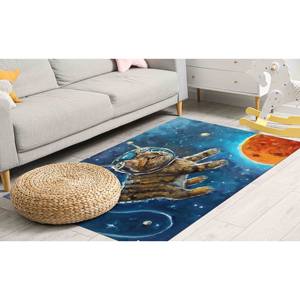 Alfombra de Gato Astronauta: Alfombra Antideslizante con Estampado de Temática Espacial, Alfombra Delgada No Tejida - Product Image 3