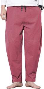 กางเกงผู้ชายวินเทจไซส์พิเศษ2025ผ้าแคนวาสถักเบาเอวสูงแห้งเร็วสไตล์ซัก - Product Image 2