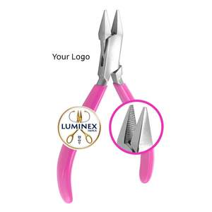 Alicates de punta plana dentados de alta resistencia Fabricación de joyas profesionales, herramienta de doblado y artesanía de alambre Color negro - Product Image 3