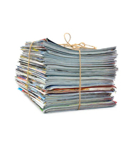 Déchets de journaux usagés de haute qualité (papier recyclé ONP) - Papiers anciens propres et journaux en trop, origine américaine, 1 tonne MOQ, modèle NS-297-01