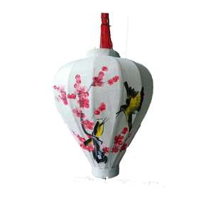 โคมไฟผ้าไหมแบบดั้งเดิมของเวียดนามงานหัตถกรรมแฮนด์เมดโคมไฟแขวนตกแต่งปาร์ตี้ในบ้านสวน - Product Image 2