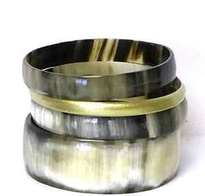 Brazalete de cuerno de búfalo para fiesta de moda para mujer de último diseño para manualidades de media luna - Product Image 3