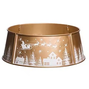 Support d'arbre de collier d'arbre de flocon de neige galvanisé par argent pour l'affichage d'utilisation de décoration de Noël de vacances à la maison - Product Image 4