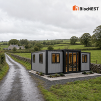 BlocNEST Maison Conteneur de Luxe Extensible, Bungalow Préfabriqué, Villa avec Aménagement Flexible pour la Vie Familiale