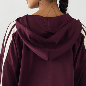 Sudadera con Diseño Recortado y Cierre de Cremallera Metálica / Diseño de Alta Calidad para Mujer, Ligera pero Cálida, Ropa Informal para Estar en Casa - Product Image 5