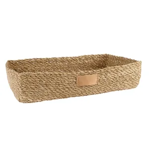 Cesto Personalizzato in Alghe Marine con Peonie, Gadget Personalizzabili in Alghe - Product Image 1