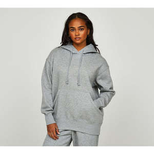 Ensemble survêtement et sweat à capuche en coton imprimé personnalisé pour femme, motif uni, col à capuche - Product Image 2