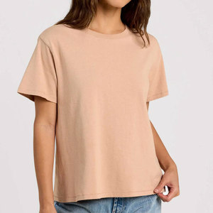 Camiseta de Verano para Mujer, Informal, de Lona, Ecológica, Ligera, de Manga Corta, con Color y Diseño Personalizados - Product Image 1