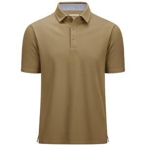 New Arrivals Wholesale High Quality Blank <b>Stretch</b> Breathable <b>Shirts</b> Short Sleeve Polo <b>Shirts</b> for <b>Men</b> with custom color 2026 - Product Image 4