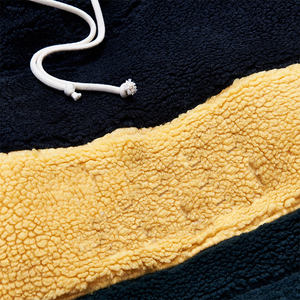 Wholesale Winter Thick Warm Cotton Breathable Eco-Friendly Pullover Sweatshirt Custom Oversized <b>Sherpa</b> Pocket <b>Men's</b> <b>Hoodies</b> - Product Image 6