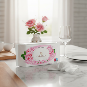Lingettes humides parfumées aux agrumes et aux roses roses de luxe, nettoyage multi-usages, granit, marbre, acier inoxydable, serviettes jetables douces - Product Image 3
