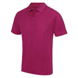 Chemise décontractée de golf pour homme en coton peigné 100% rose clair, manches courtes, poche, anti-froissement, impression numérique personnalisée - Product Image 4