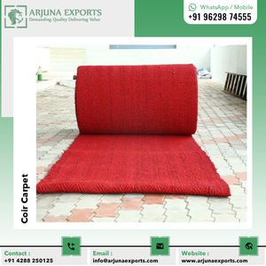 Rollo de alfombra para exteriores de fibra de coco biodegradable natural 100% ecológico del fabricante líder para alfombrillas de pasarela - Product Image 2