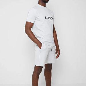 Custom Logo Breathable Formal Summer 2-Piece Polo <b>Suit</b> <b>T</b>-<b>Shirt</b> Men's Jogger Set with Zipper Shorts - Product Image 4