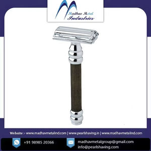 Madhav Rasoir de sécurité en acier inoxydable de luxe en métal pour hommes, lame unique, pour le visage et le corps, prix de gros - Product Image 3