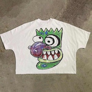 Camisetas de hombre de calidad superior 2025 de algodón de gran tamaño Boxy Fit Drop Shoulder Vintage DTG Print Cropped Design - Product Image 2