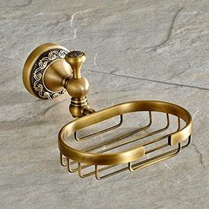 Porte-savon salle de bain résine laiton Style porte-savon boîte à shampoing résine miroir aluminium laiton fer marbre pierre dernière - Product Image 3