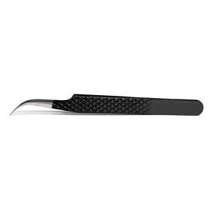 Pinzas de Acero Inoxidable Negras de Alta Calidad para Extensión de Pestañas Profesional - Puntas Precisas y Finas, Antiestáticas y Duraderas - Product Image 6