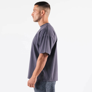 T-shirt vierge personnalisé pour homme, col rond, manches courtes, basique, décontracté, impression personnalisée, broderie, marque privée, vente en gros - Product Image 4