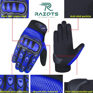 Best Selling High Quality Original Leather Racing Motorcycle Gloves Original Protection for Motorbike and Cycling Riding - Product Image 3