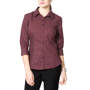 Fabricación directa de fábrica de alta calidad señoras Formal 100% algodón seda largo Casual botón camisa sólido personalizable bajo MOQ caliente - Product Image 5