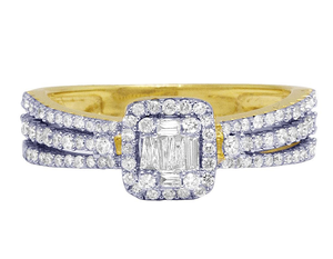 S925 <b>Sterling</b> <b>Silver</b> Moissanite Round Diamond VVS1-VVS2 Clarity Prong <b>Set</b> Iced Out Fancy Wedding <b>Ring</b> for Women - Product Image 2