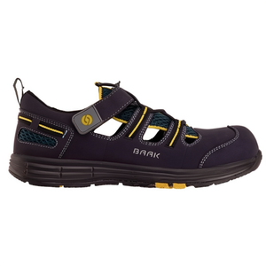 Rene2 Blue/Yellow Microfiber/<b>Mesh</b> Safety Sandal Size 45 S1P SRC ESD EN20345 - Product Image 2