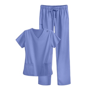 Female Medical Workwear Doctor Athletic Stretch Spandex Nurses Medical Hospital Uniforms Customized Unisex <b>Scrub</b> Suits 2026 - Product Image 2