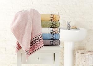 Ensemble de serviettes de bain et de toilette en coton biologique mélangé jacquard, doux, séchage rapide, tissé, écologique, couleur unie, rectangulaire - Product Image 3
