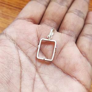 Pendentif de haute qualité en argent sterling 925 massif, serti à griffes ovales, 8x10 mm, semi-monté, serti de pierres fait main, bijoux fins personnalisés - Product Image 5