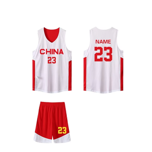 Conjunto de Camisetas de Baloncesto Personalizadas, Cómodas, de Secado Rápido, al por Mayor, en Stock, Diseño de Uniforme de Baloncesto para Hombre - Product Image 1
