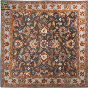 Tapis en laine écologiques pour l'intérieur, tapis en laine faits à la main pour le salon, la chambre à coucher - Product Image 2