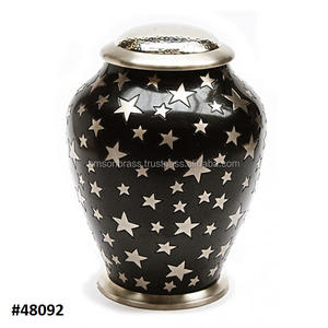 METAL BRASS CREMATION URNS WOMAN <b>ASHES</b> CREMATION URN PURE BRASS EMBOSSED BUTTERFLY CREMATION URN <b>KEEPSAKE</b> - Product Image 6