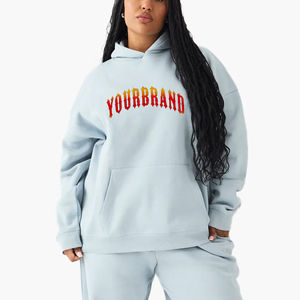 Nouveauté : sweat-shirts pour femmes en coton 100 % respirant, lavage à l'acide, vêtements décontractés d'hiver, anti-boulochage, manches longues, imprimé personnalisé, polaire - Product Image 1